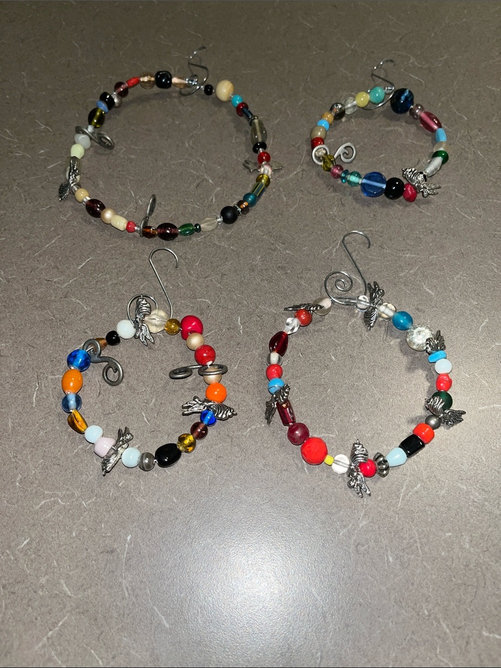 Colorful Multi-bead hanging ornaments for decor